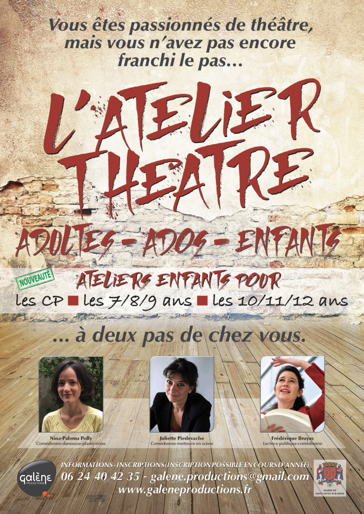 Atelier cours theater enfnats arts plasriques